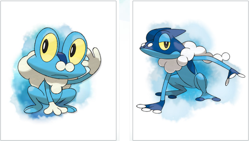 Frogadier evolves from Froakie, and when it does, its jumping skill improve...
